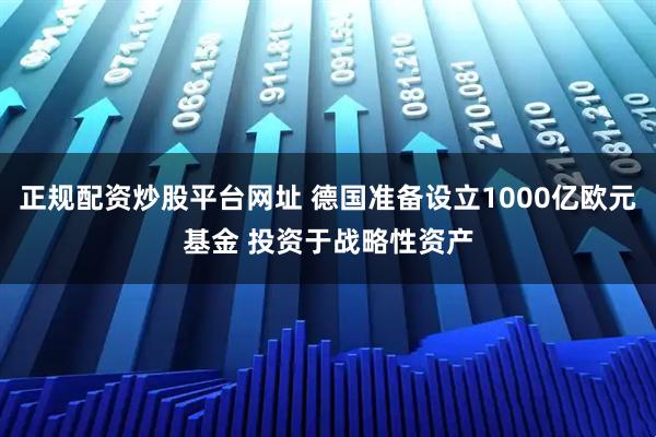 正规配资炒股平台网址 德国准备设立1000亿欧元基金 投资于战略性资产